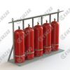 Стойка для газовых баллонов КВАЗАР СГМ5П (пропан, с крышей)