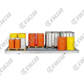Поддон для хранения бочек КВАЗАР МЕГА-6, 5060х2080х220